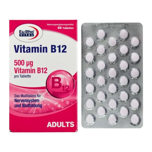 قرص ویتامین B12 یوروویتال قرص ویتامین B12 یوروویتال