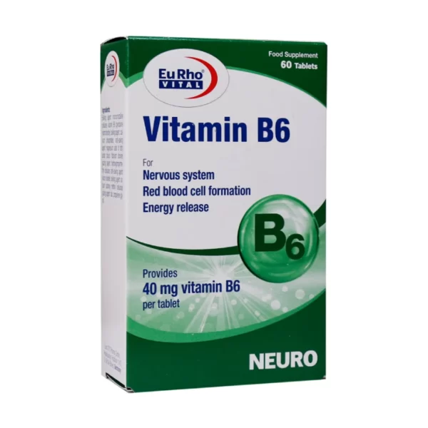 قرص ویتامین B6 یوروویتال 60 عدد قرص ویتامین B6 یوروویتال 60 عدد